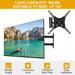 Bricologht TV Mount Full Motion Pan Swivel Tilt Extend TV Wall Mount for 14inch to 55 inch TVs Black