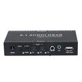 NK-A6L 5.1 Audio Gear Digital Sound Decoder Audio Converter 3.5mm Audio Output Replacement for Dolby Digital AC-3 DTS Plug