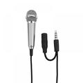 Mini Microphone with Omnidirectional Stereo Mic for Voice Recording Portable Microphone Chatting and Singing Compatible with Smartphone