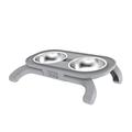 HGYCPP Raised Dog Bowl Stand Double Bowl Stand Pet Feeder Pet Dog Bowls Elevated Heights Adjustable Dog Bowl Stainless Steel