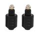 2 Packs Optical 3.5mm Female Plug To Digital Toslink Adapter