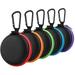 Earphone Carry Case 5-Pack Small Round Pocket Earbud Travel Carrying Case with Zipper for Smartphone Earphone Wireless Headset USB Cable SD Cards Storage Bags Masks and More