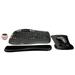 Logitech MK550 Comfort Wave Wireless Keyboard & Mouse Combo Home Office Active Lifestyle Modern Bundle with Special Edition Mini Portable Wireless Bluetooth Speaker Gel Wrist Pad & Gel Mouse Pad