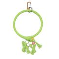 Pet Parrot Birds Cage Toy Cotton Rope Circle Ring Stand Chewing Bite Hanging Swing Climbing Play Toys for Cockatiel Parakeet