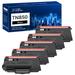 TN850 TN820 | 5-Pack Toner Cartridge Compatible for Brother TN850 TN-850 TN820 TN-820 HL-L6200DW L6200DWT L5200DW MFC-L L5900DW L5700DW Printer Ink (Black)