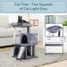 Pefilos Cat Tree for Indoor Cats Multi-Level Cat Condo for Multiple Cats Cat Tower Furniture with Sisal-Covered Scratching Posts Cat Tree Tower for Large Cats Gray