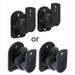 Wall Mount Swivel Satellite/Bookshelf Speaker Brackets Black for Speakers