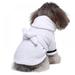 Enlightened Pet Cotton White Hooded Thickened Bathrobe