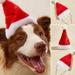 4 Pieces Dog Santa Hat Christmas Pet Hats Pet Costumes for Dogs Cats Christmas Supplies