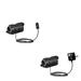 Gomadic Car and Wall Charger Essential Kit suitable for the Panasonic HC-WXF991 - Includes both AC Wall and DC Car Charging Options with TipExchange