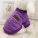 Pet Classic Outfit Puppy Warm Coat Cute Woolen Doggie Winter Sweater