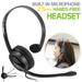 Universal Premium Mono 2.5mm Hands-Free Headset with Boom Microphone for a landline phone cordless phones office phones and business phones by Cellet (Not for Smartphones)