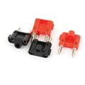 Unique Bargains 4pcs Speaker Audio Screw Type Dual Banana Plug Binding Post Red Black