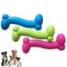 Walbest Dog Toys Durable TPR Dog Chew Toys for Aggressive Flavored Tough Natural Rubber & Teeth Cleaning Chewing Bones for Large Dogs Random Color
