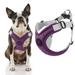 Gooby Memory Foam Step-In Harness - Purple X-Large - Scratch Resistant Harness with Comfortable Memory Foam for Small Dogs and Medium Dogs Indoor and Outdoor use