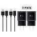 LG L Prime Adaptive Fast Charger Micro USB 2.0 Charging Kit [2x Wall Charger + 2x Micro USB Cable] Dual voltages for up to 60% Faster Charging! 2 PACK