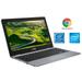 ASUS Chromebook 12 11.6 HD Display Intel Celeron N3350 Upto 2.4GHz 4GB RAM 32GB eMMC Card Reader Wi-Fi Bluetooth Chrome OS