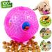 Puppy Treat Toy Ball Dog Puzzle Toys Ball for Small Dogs Durable Interactive Dog Toys Puppy Teething Chew Toys Non-Toxic and Safe Chew Toys Ball for Puppy/Small Dogs(PINK)