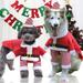 Shulemin Small Large Dogs Pet Cat Christmas Santa Claus Clothes Warm Outfit Costume 2XL