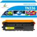 True Image 1-Pack Compatible Toner Cartridge for Brother TN-336Y TN336 Work with HL-4150CDN HL-8350CDWT MFC-L8850CDW MFC-L8600CDW MFC-9970CD Printer (Yellow)