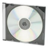 Cd/dvd Slim Jewel Cases Clear/black 100/pack | Bundle of 2 Packs