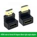 HDMI Male to Female Adapter Right Angle 4K 2 Pack 90 Degree and 270 Degree HDMI Extender Flat L Shape Connector Up and Down Angle Converter for Fire Stick TV Roku Monitor Laptop Projector PS5