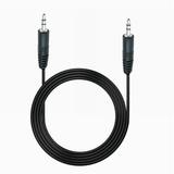 FITE ON Compatible 6ft Black Premium 3.5mm 1/8 Audio Cable Cord Replacement for Monster Clarity HD Precision Micro Speaker 100