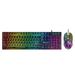 Bowake T13 Rainbow Light Spanish Gaming Keyboard And Mouse With 104-key Backlit QWERTY Keyboard