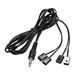IR Infrared Emitter Extension Cable 3.3ft 45 Degree Emission Angle 3.5mm Jack 4 Black Head