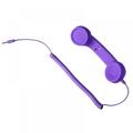 Vintage Retro 3.5mm Telephone Handset Cell Phone Receiver Mic Microphone Speaker for iPhone iPad Mobile Phones Cellphone Smartphone (Purple)