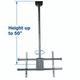 VideoSecu TV Ceiling Mount fits Most 39 â€“ 70 LCD LED HDTV 4K TVs Flat Panel Screen Displays Tilt Swivel Height Adjustable Bracket Fits Flat or Vaulted Ceiling Bxq