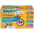 Purina Friskies Gravy Wet Cat Food Variety Pack Tasty Treasures Prime Filets - (24) 5.5 oz. Cans