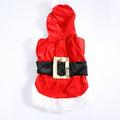 Santa Pet Clothes Winter Xmas Holiday Christmas Mrs Claus/Santa Claus Hoodie/Dress Coat for Dog Cat Chihuahua Yorkshire Poodle