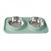 Dog Bowls Stainless Steel Dog Bowl with No Spill Dog Food Bowl Non-Slip Mat Feeder Bowls Pet Bowl for Small Medium Dogs Cats