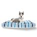 Laddha Home Designs 36 Blue and White Striped Rectangle Pet Bed Pillow