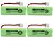 Kastar 4-Pack Battery Replacement for Vtech BT183482 Vtech BT283482 Vtech DECT 6.0 Home Handset Telephone Vtech 89-1348-01 Vtech DS640 DS6401 DS6401-16 Vtech DS6421 DS6421-2 DS6421-26 DS6421-3