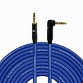 Coluber Cable 1/4 TRS Male - Right Angle 1/4 TRS 100ft Pro 3-Pin Connector