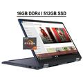 Lenovo Yoga 6 13 2-in-1 Business Laptop 13.3 FHD IPS 72% NTSC Touchscreen AMD Octa-Core Ryzen 7 5700U 16GB DDR4 512GB SSD Backlit Keyboard Fingerprint Reader Dolby Atmos HDMI USB-C WiFi6 Win10 Blue