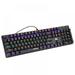 Mechanical Gaming Keyboard RGB LED Rainbow Backlit Wired Keyboard for Windows Gaming PC (104 Keys Black)