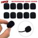 Gerich 10 Pack Lapel Microphone Windscreen Foam Cover Black Microphone Windscreen