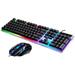 Gaming Keyboard and Mouse Combo RGB Rainbow LED Backlit Keyboard PC Gaming Keyboard Mechanical 6 Changing Colors Mouse USB Wired Keyboard Gaming for Windows Computer PC Gamer Laptop Office Work