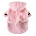 Pet Pajama with Hood Thickened Luxury Soft Cotton Hooded Bathrobe Quick Drying & Super Absorbent Dog Bath Towel Soft Pet Nightwear for Puppy Small Dogs Cats