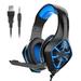 Wired Around-Ear Headphones Gaming Headset Active Noise Cancelling Headphones On-Ear Headphones with RGB Light Surround Sound Studio Monitor & Mixing DJ Stereo Headsets