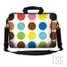 LSS 13.3 inch Laptop Sleeve Bag Notebook with Extra Side Pocket Soft Carrying Handle & Removable Shoulder Strap for 12 12.1 13 13.3 - Polka Dots