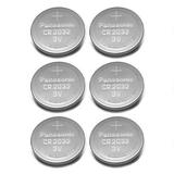 Panasonic CR2032 3V Lithium Coin Batteries (Pack of 6)