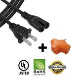 AC Power Cord 2-prong Figure 8 for Brother Sewing Machine CS-6000 6000i CS-770 - 1ft