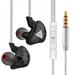 Jandel New Wired Earphone with Mic Corded Headset HiFi Stereo Earbuds In-ear Headphones Music Earbuds Sport Running Headphones