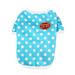 XWQ Pet Shirt Comfortable Polka Dot Pattern Decorating Warm Hoodies O-Neck Short Sweatshirt for Home Wear