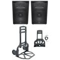 (2) JBL Pro JRX215 1000 Watt 15 Passive DJ PA Speakers + Hand Truck