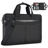 Laptop Bag Laptop Sleeve Laptop Case 15.6 Inch Z-MGKISS Shoulder Messenger TSA Laptop Briefcase Carrying Case Water-Repellent Shockproof 15.6 Laptop Case Computer Case for Apple HP Dell Black